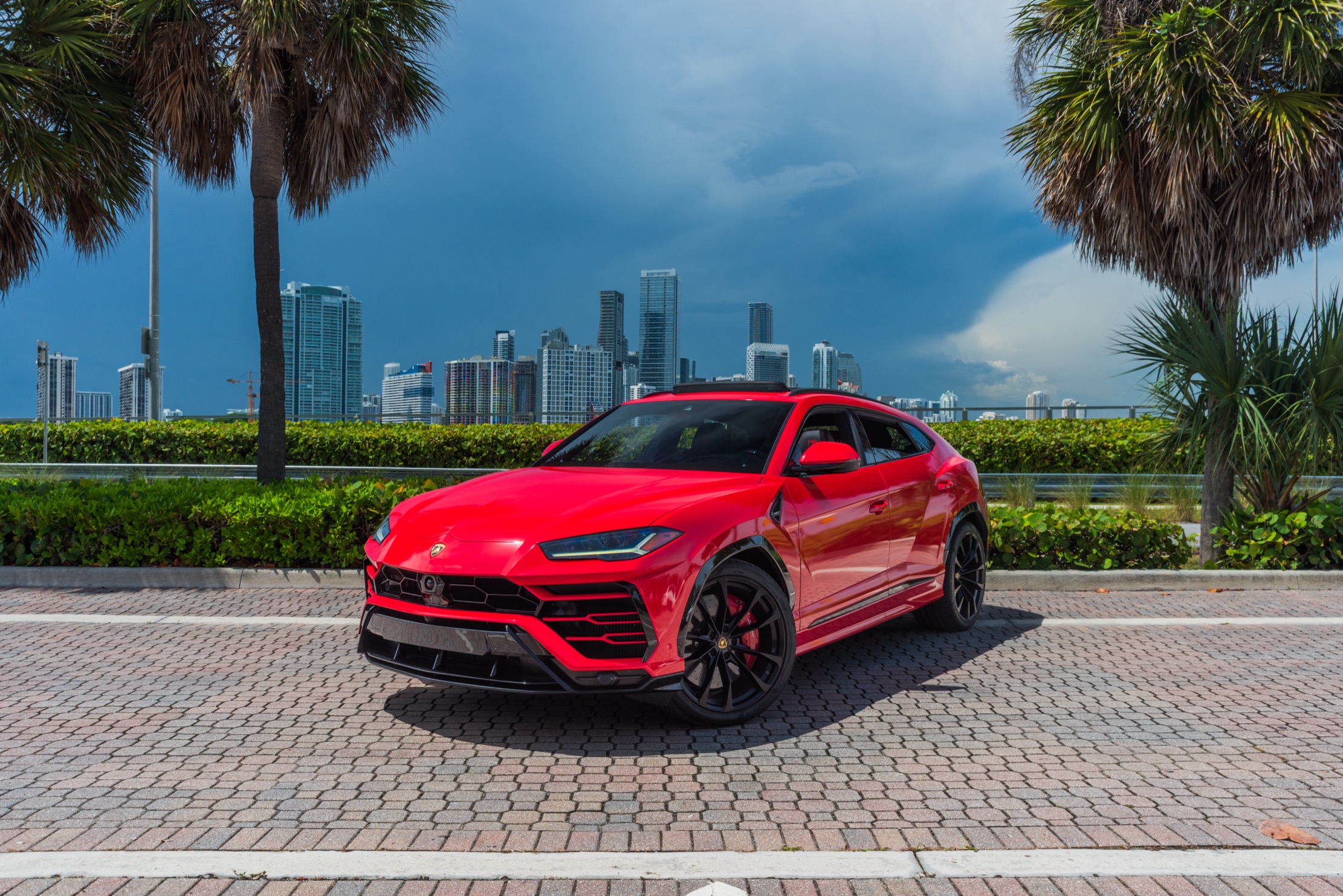 Red Lamborghini Urus