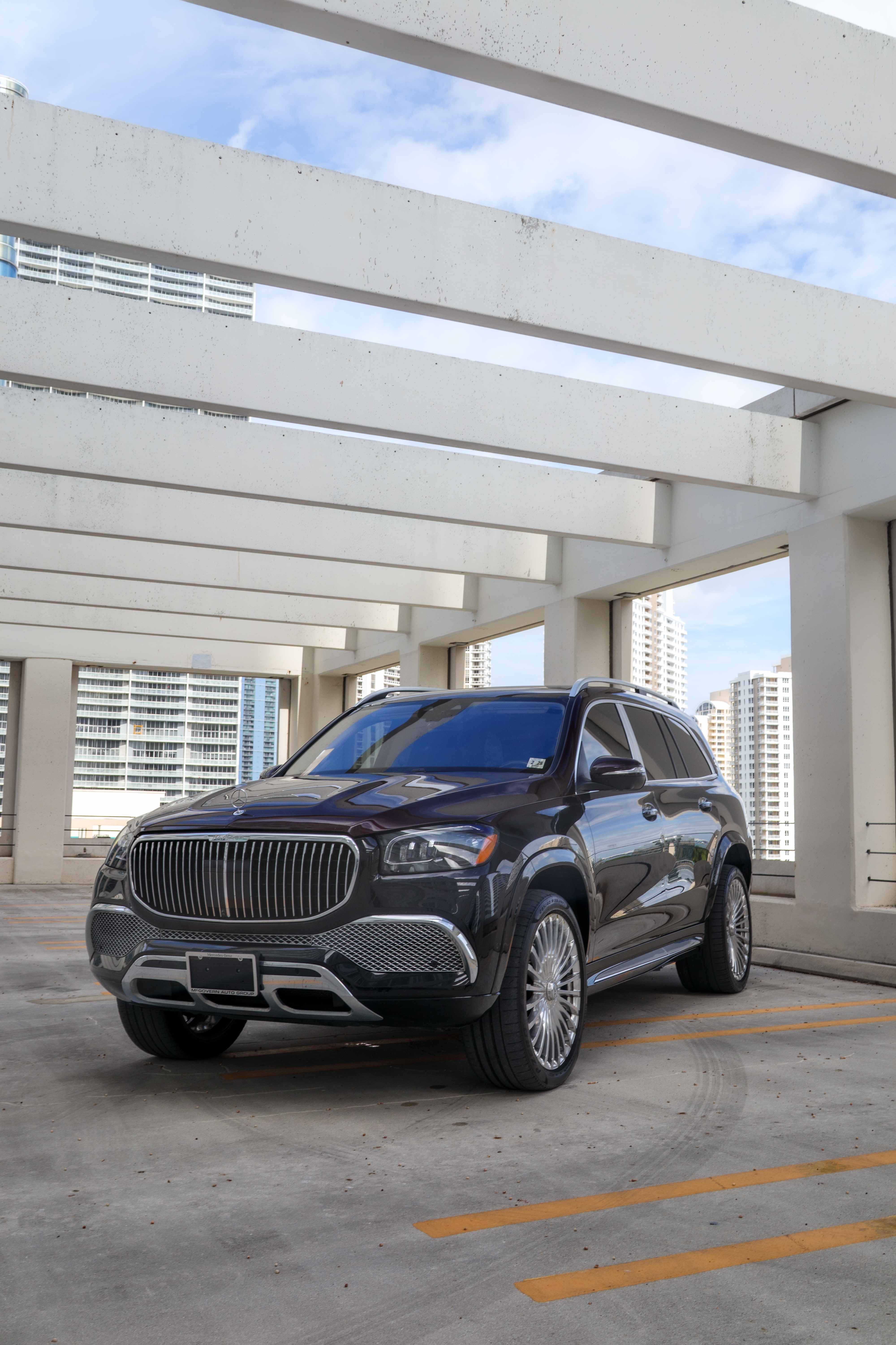 Black/Burgundy Mercedes Maybach Truck